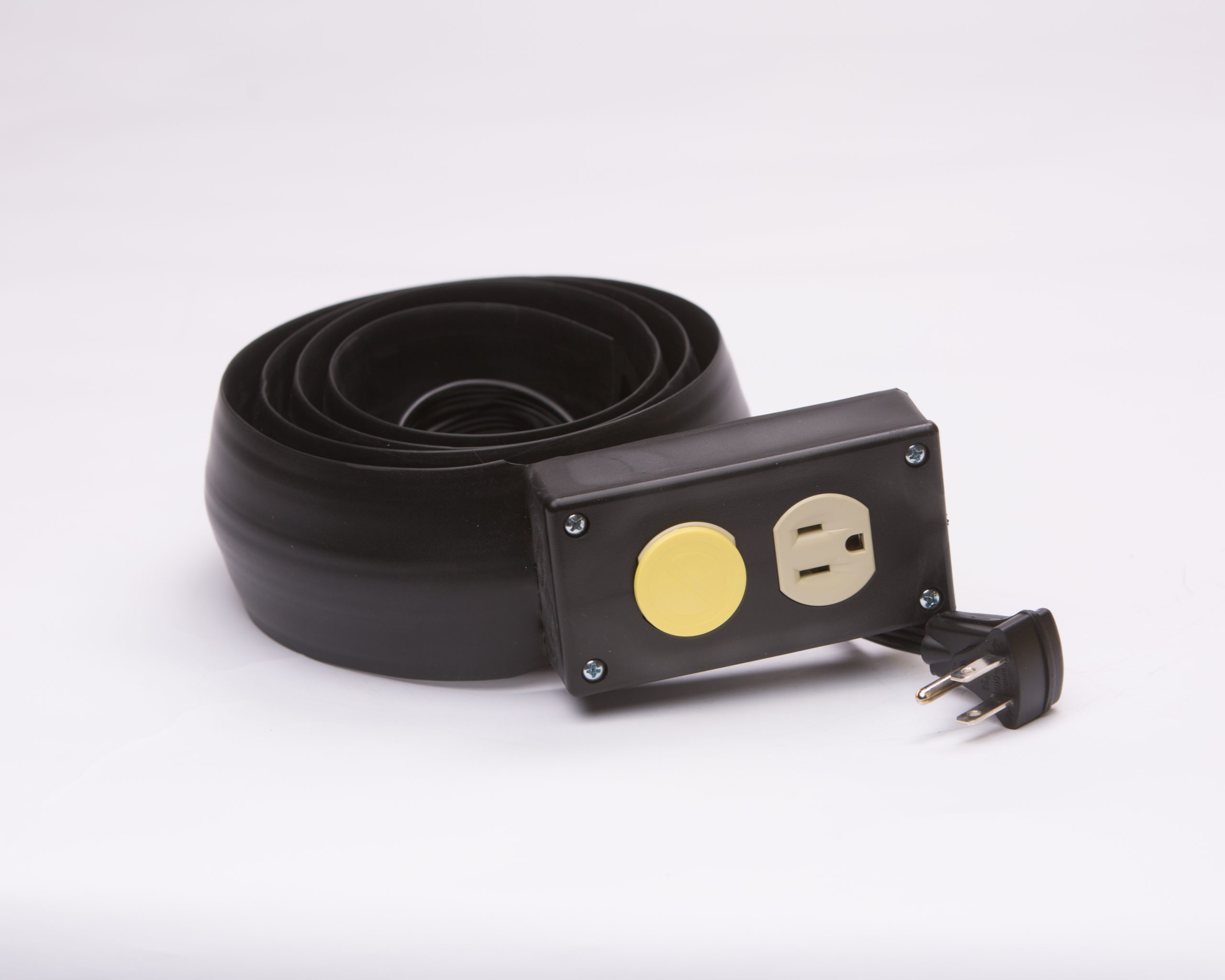Lay-Flat Power Extension and Cord Cover