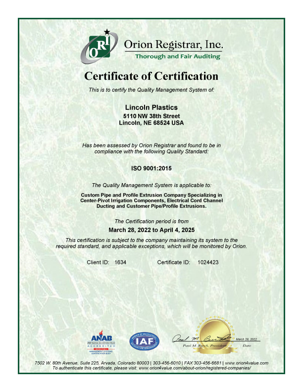 iso certified plastics manufacturer